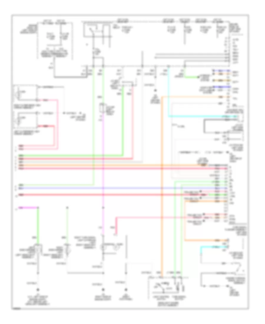 Exterior Lamps Wiring Diagram 2 of 2 for Toyota Sequoia Limited 2009
