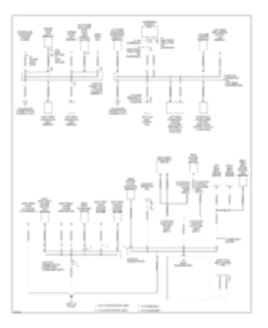 Ground Distribution Wiring Diagram (4 of 5) for Toyota Sequoia Limited 2009