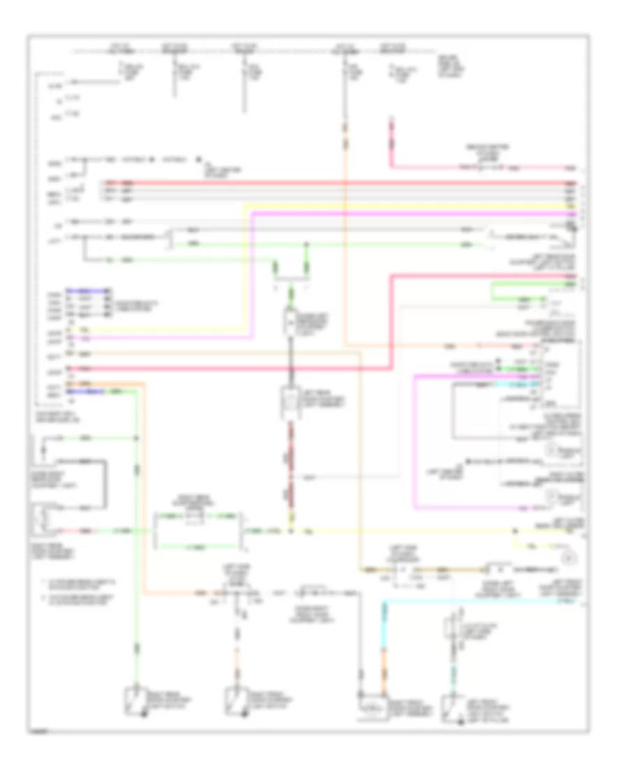 Courtesy Lamps Wiring Diagram 1 of 3 for Toyota Sequoia Limited 2009