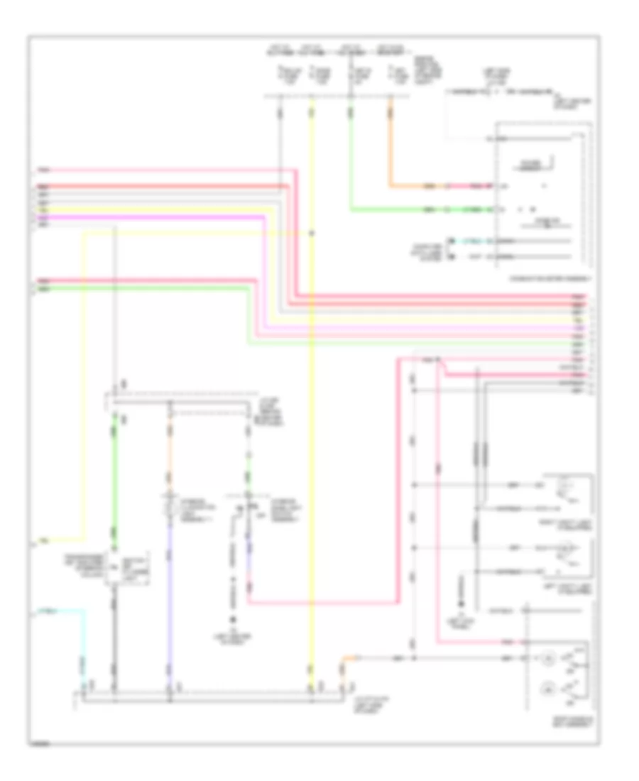 Courtesy Lamps Wiring Diagram (2 of 3) for Toyota Sequoia Limited 2009