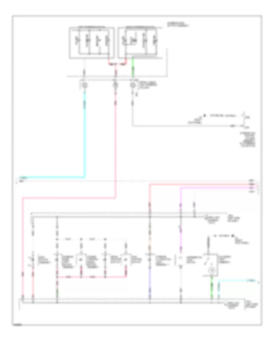Instrument Illumination Wiring Diagram 2 of 3 for Toyota Sequoia Limited 2009