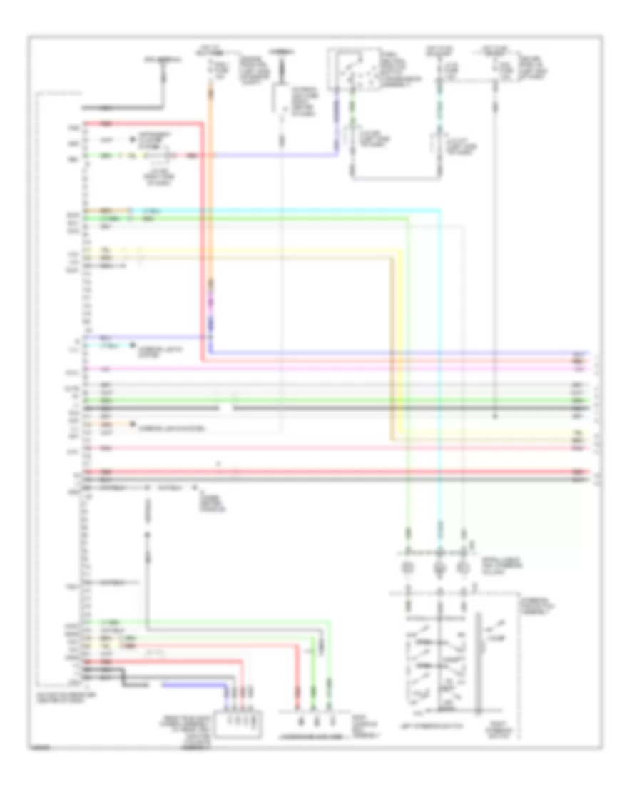 Navigation Wiring Diagram 1 of 3 for Toyota Sequoia Limited 2009