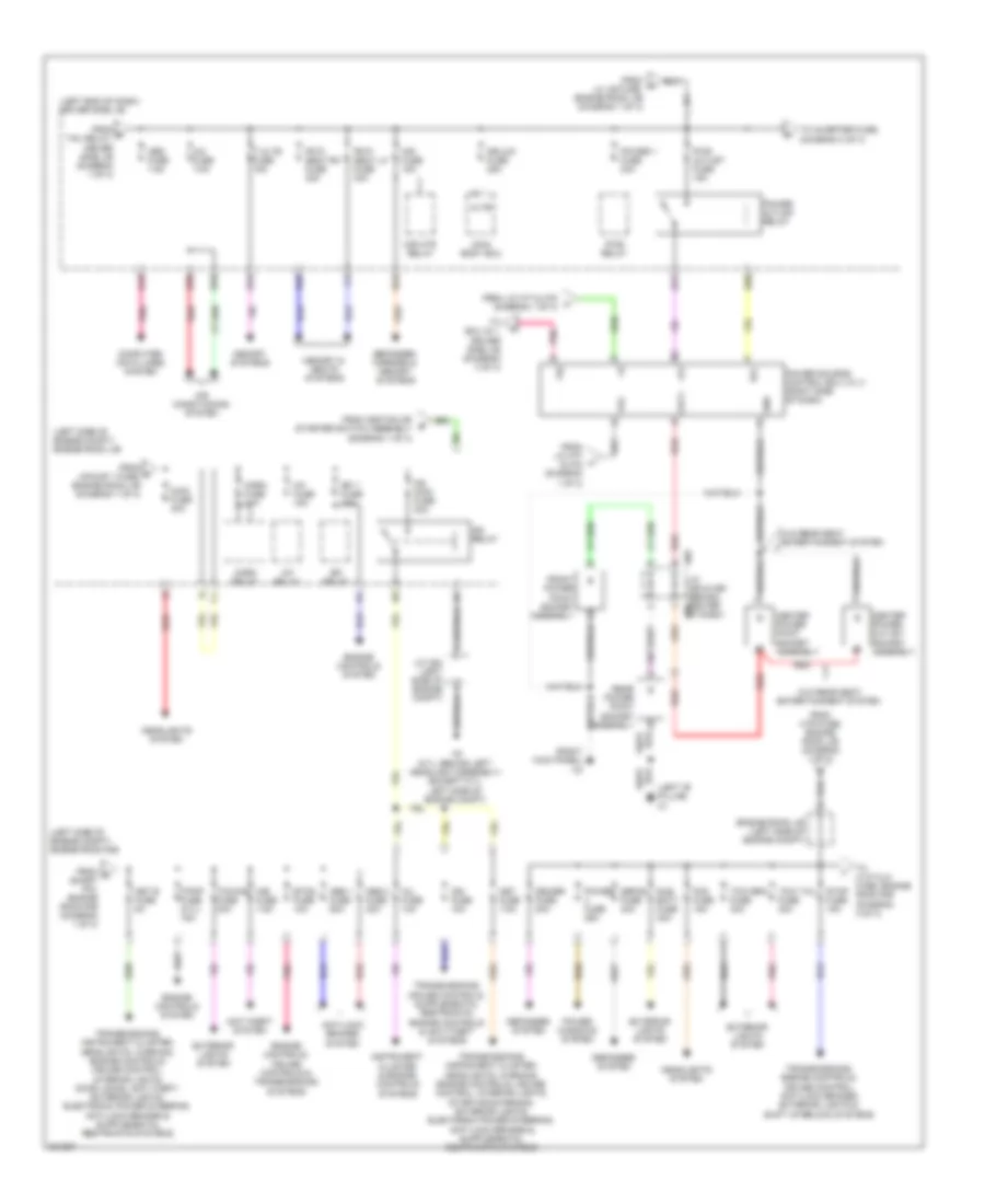 Power Distribution Wiring Diagram (2 of 3) for Toyota Sequoia Limited 2009