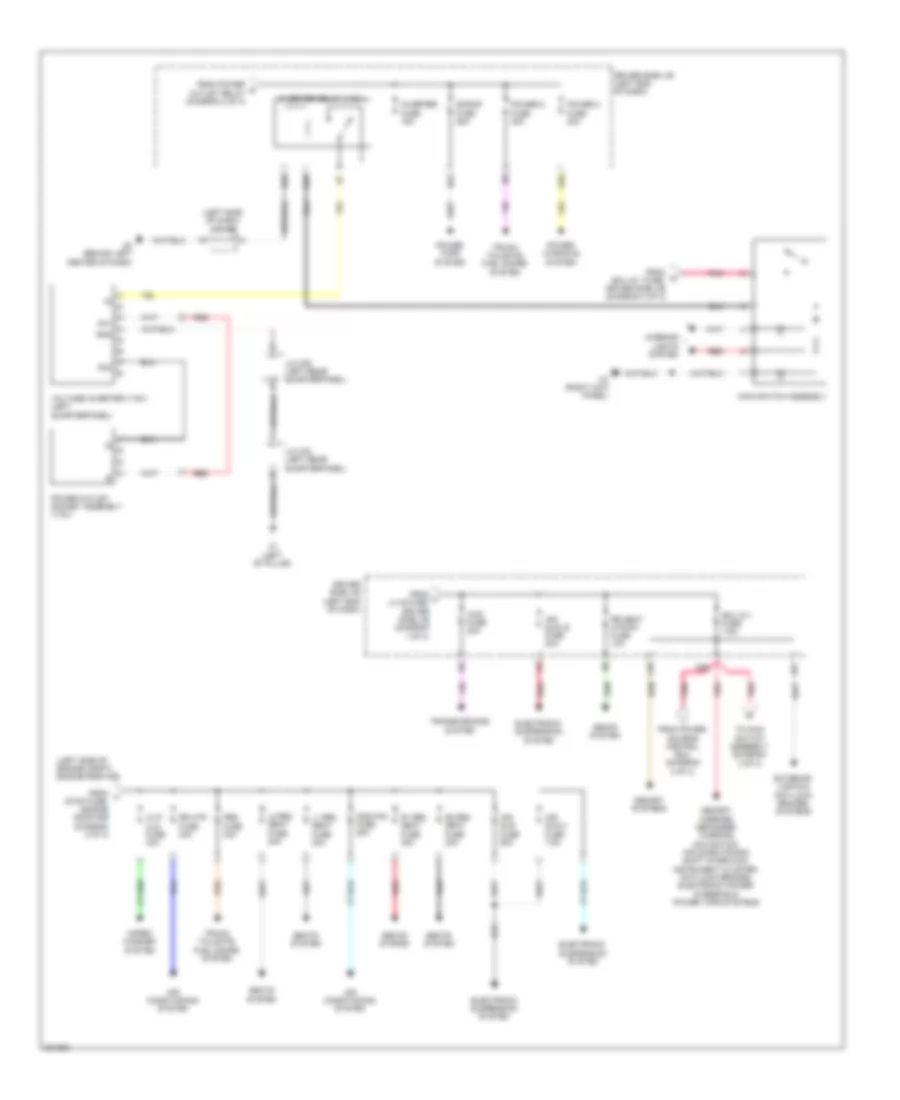 Power Distribution Wiring Diagram (3 of 3) for Toyota Sequoia Limited 2009