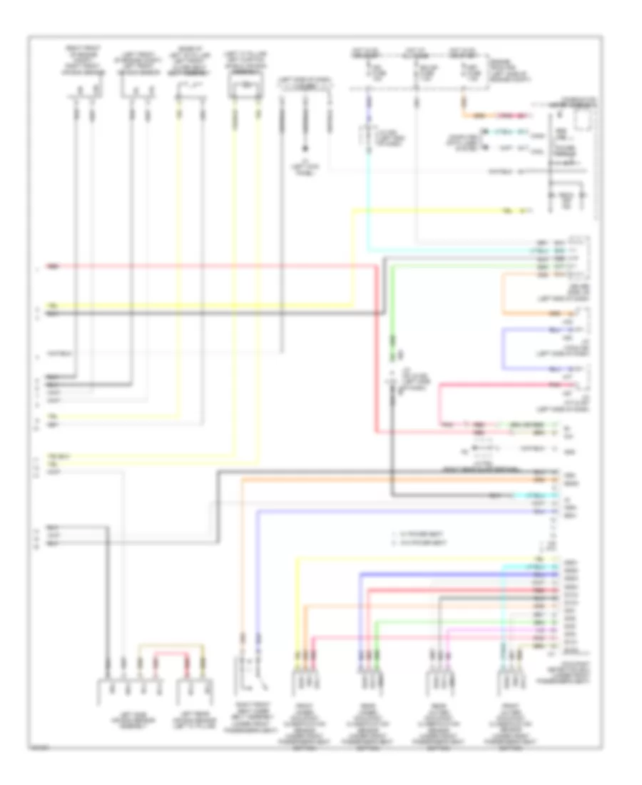 Supplemental Restraints Wiring Diagram 2 of 2 for Toyota Sequoia Limited 2009