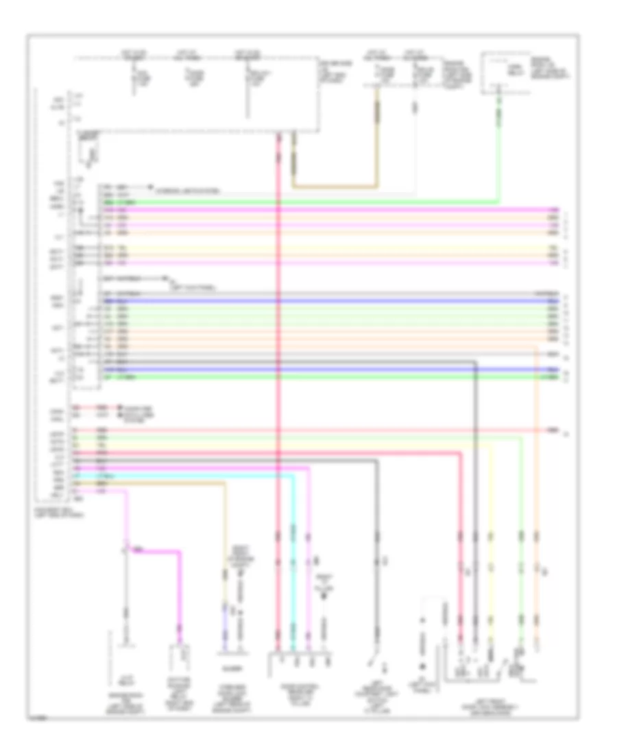 Forced Entry Wiring Diagram 1 of 2 for Toyota Matrix 2013