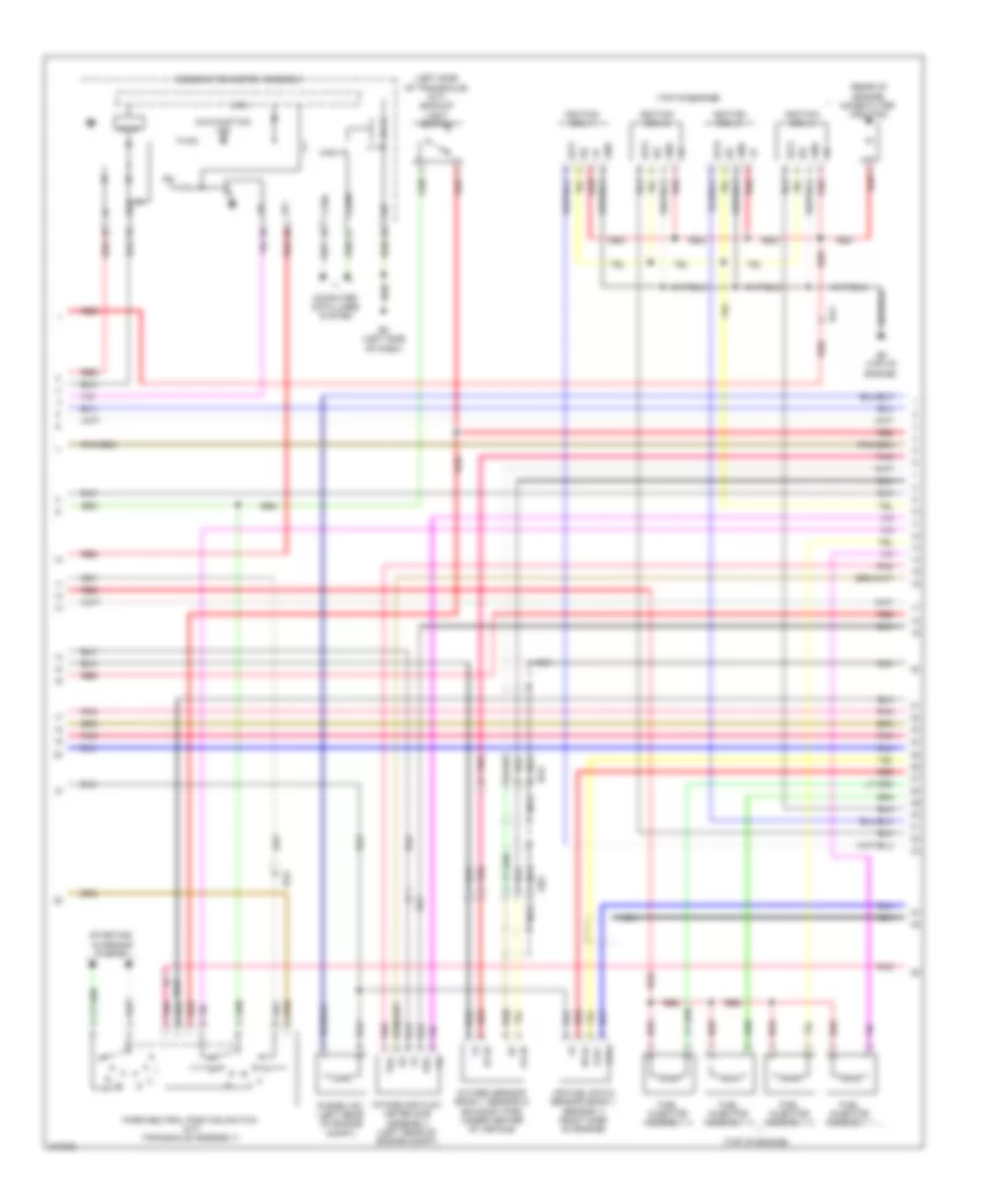 1.8L, Engine Performance Wiring Diagram (3 of 4) for Toyota Matrix 2013
