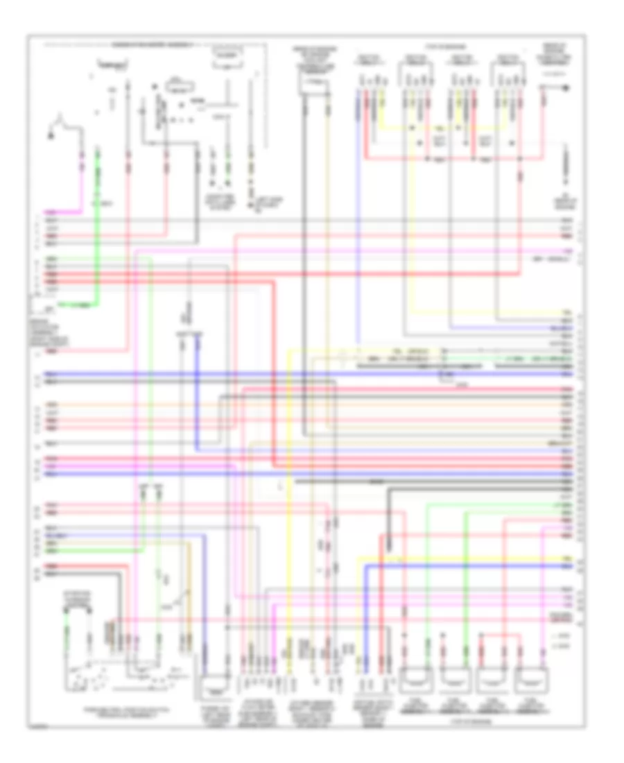 2.4L, Engine Performance Wiring Diagram (3 of 4) for Toyota Matrix 2013