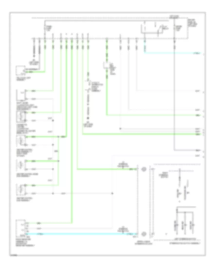 Instrument Illumination Wiring Diagram 1 of 2 for Toyota Matrix 2013