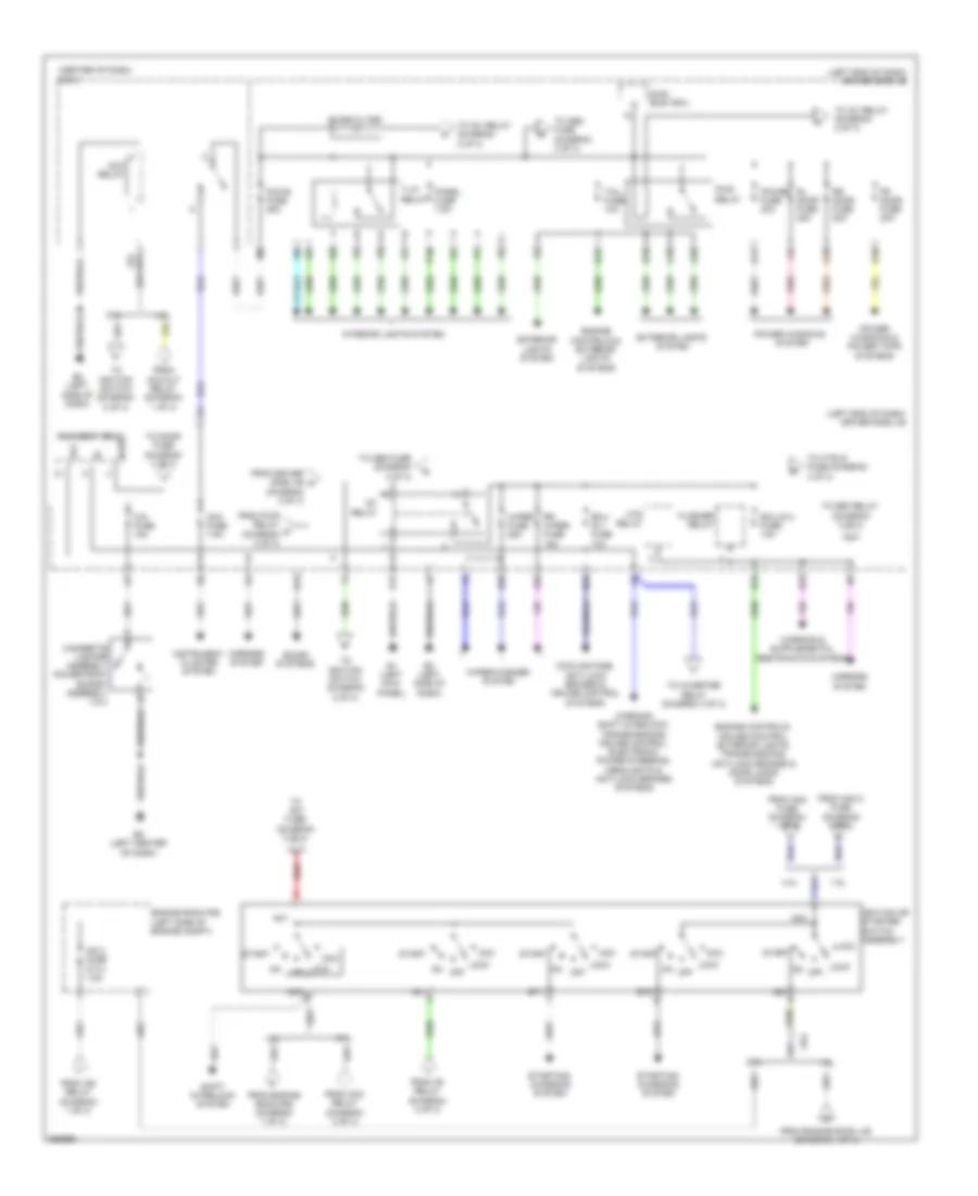 Power Distribution Wiring Diagram 2 of 3 for Toyota Matrix 2013