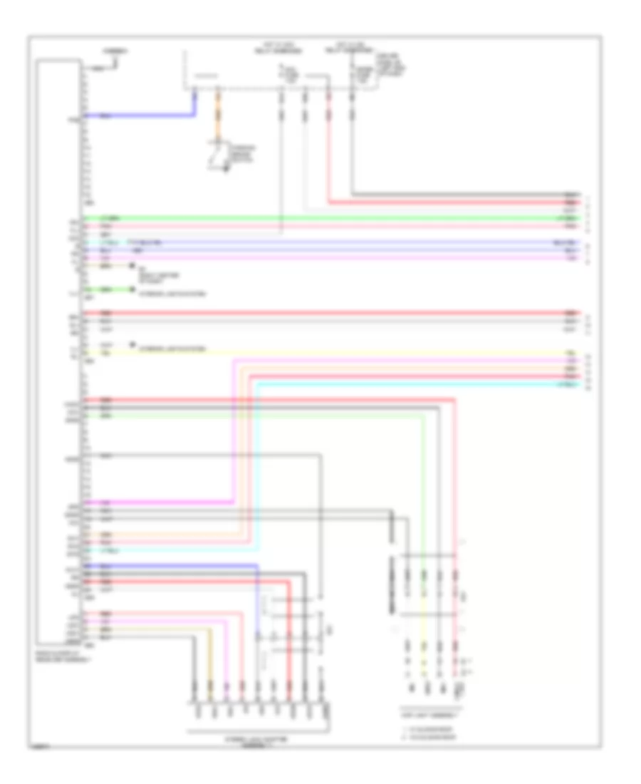 Radio Wiring Diagram with Display 1 of 2 for Toyota Matrix 2013