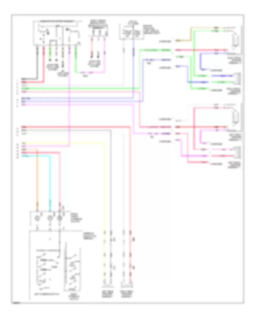 Radio Wiring Diagram with Display 2 of 2 for Toyota Matrix 2013