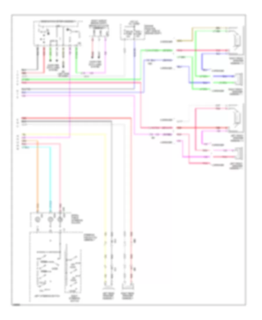 Radio Wiring Diagram without Display with USB Terminal 2 of 2 for Toyota Matrix 2013