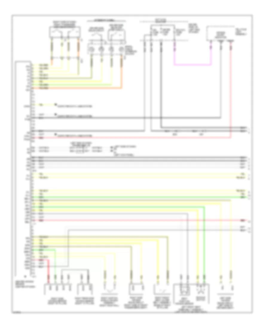 Supplemental Restraints Wiring Diagram 1 of 2 for Toyota Matrix 2013