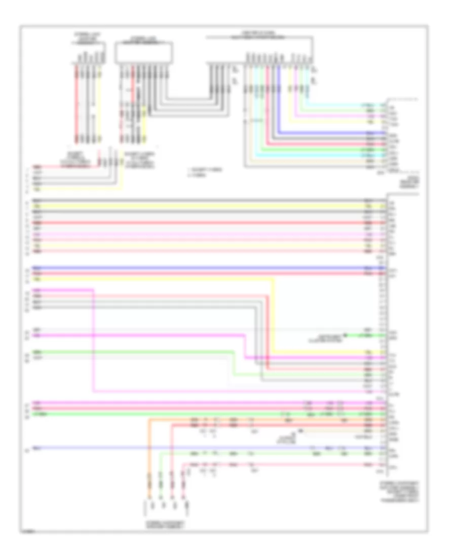 Radio Wiring Diagram, with JBL without Navigation (3 of 3) for Toyota Highlander Hybrid 2011