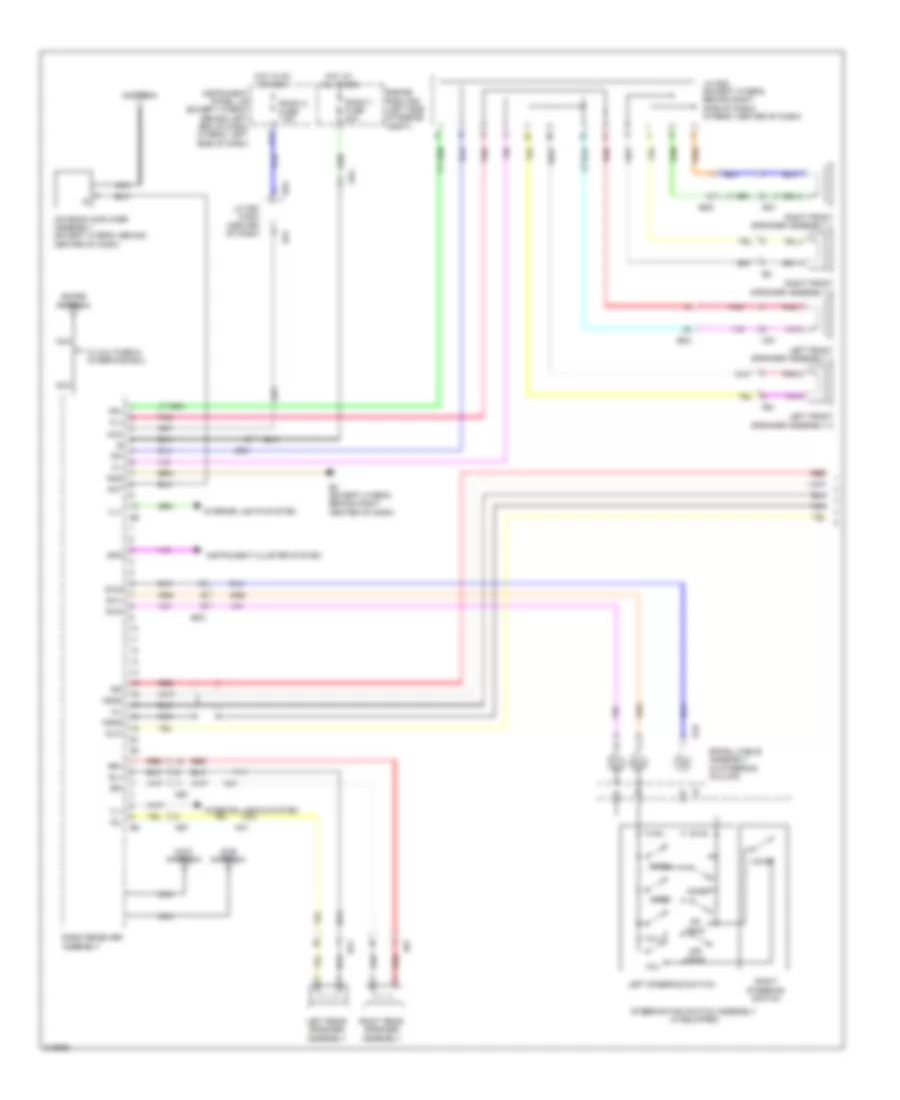 Radio Wiring Diagram without JBL 1 of 2 for Toyota Highlander Hybrid 2011