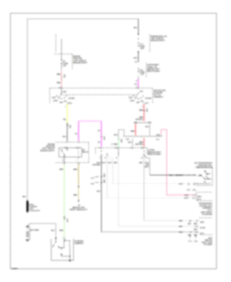 Starting Wiring Diagram, without Smart Key System for Toyota Highlander Hybrid 2011