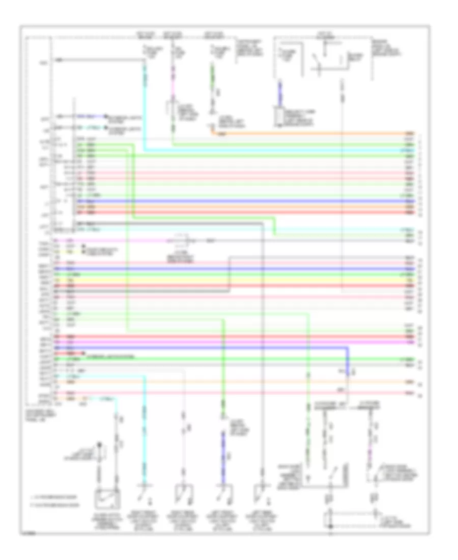 Forced Entry Wiring Diagram Except Hybrid with Smart Key System 1 of 4 for Toyota Highlander Hybrid 2011