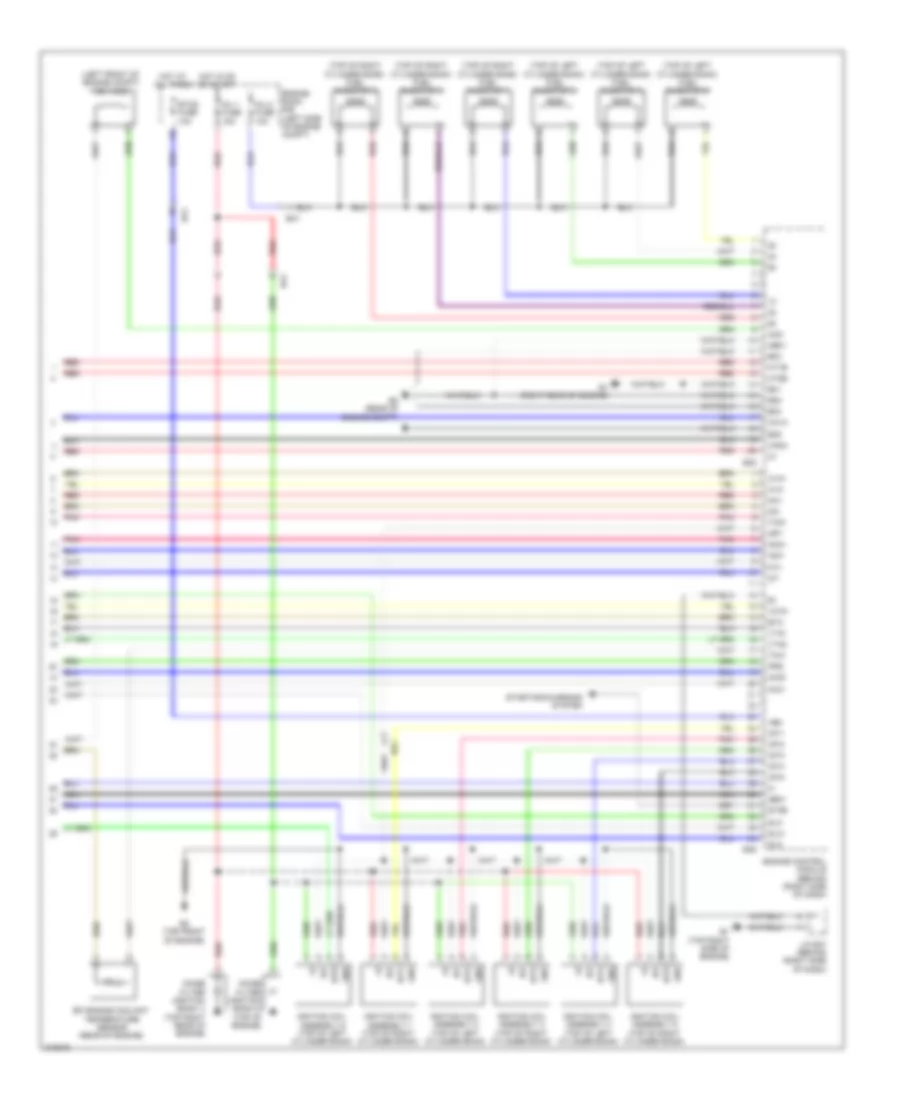 3.5L, Engine Performance Wiring Diagram (6 of 6) for Toyota Highlander Hybrid 2011