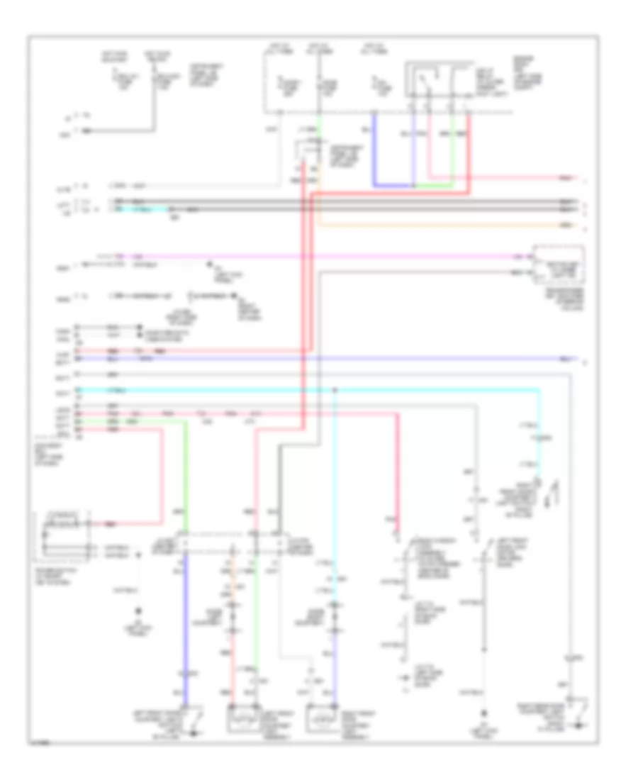 Courtesy Lamps Wiring Diagram, Hybrid (1 of 2) for Toyota Highlander Hybrid 2011