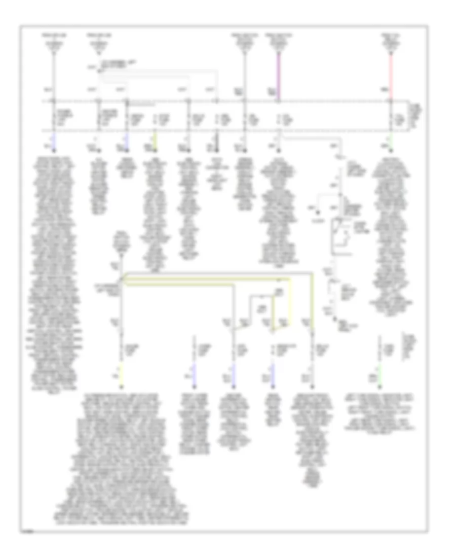 Power Distribution Wiring Diagram (2 of 2) for Toyota Land Cruiser 1995