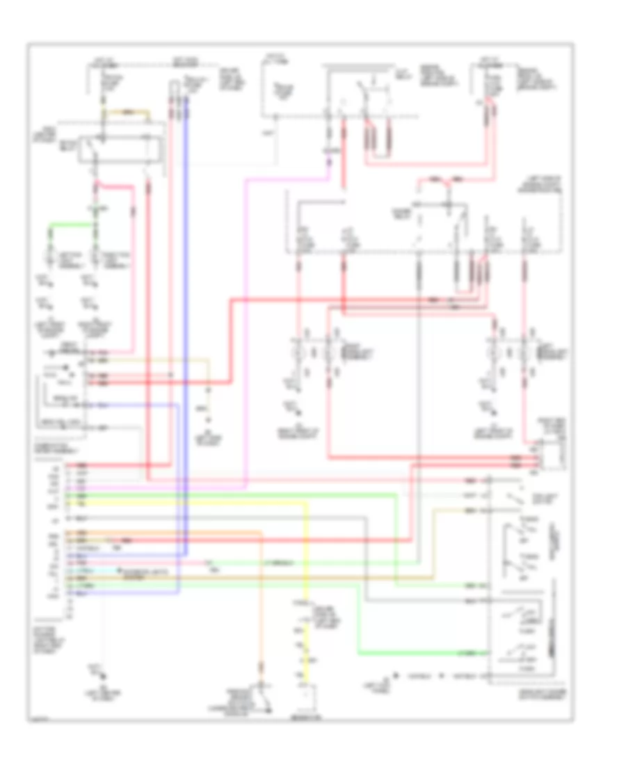 Headlights Wiring Diagram for Toyota Matrix S 2013
