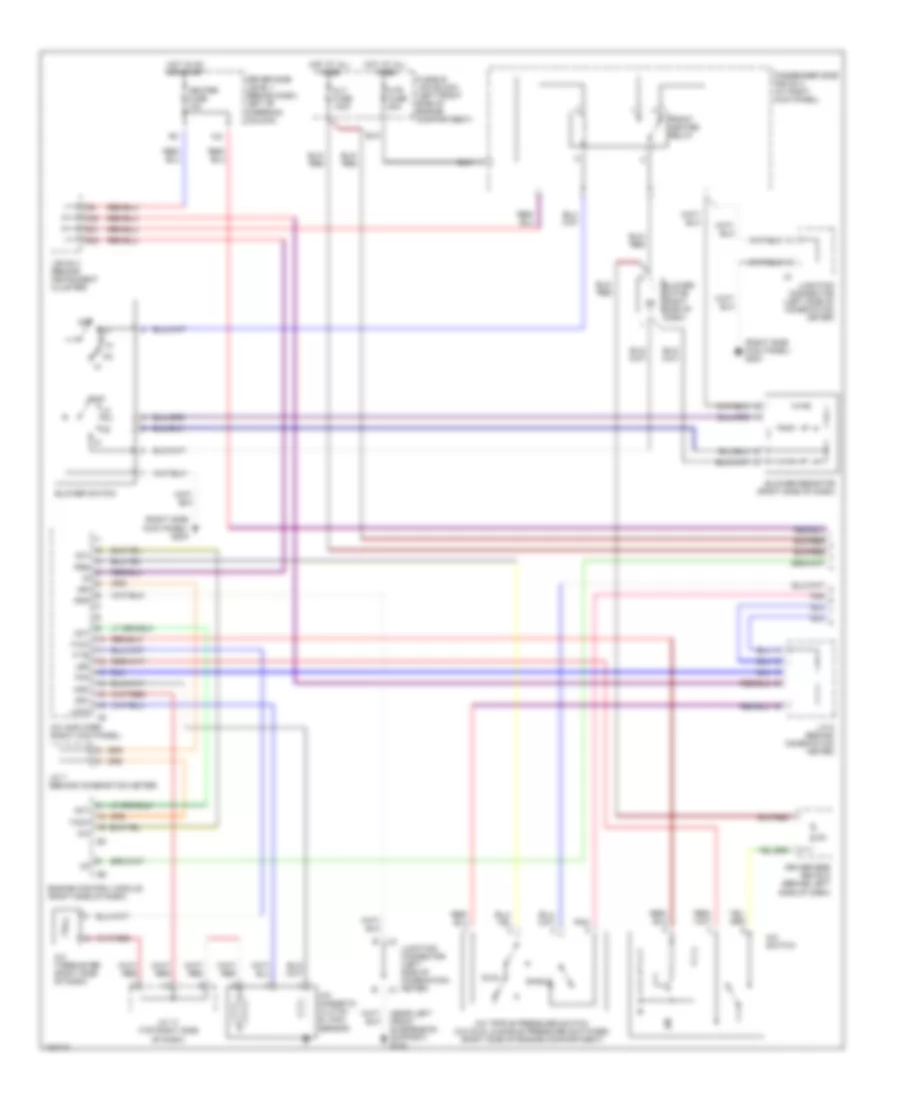A C Wiring Diagram with Towing Package 1 of 2 for Toyota Sienna XLE 1998