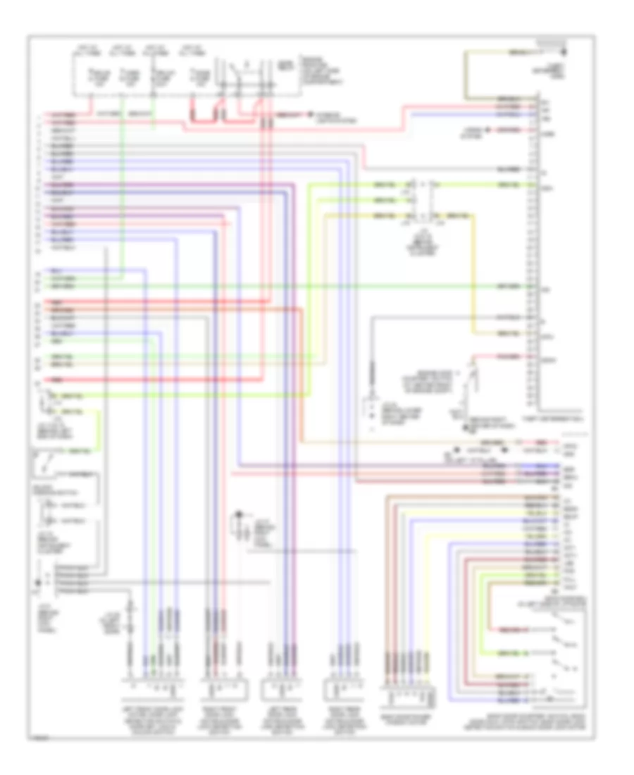 Forced Entry Wiring Diagram (2 of 2) for Toyota 4Runner Limited 2003