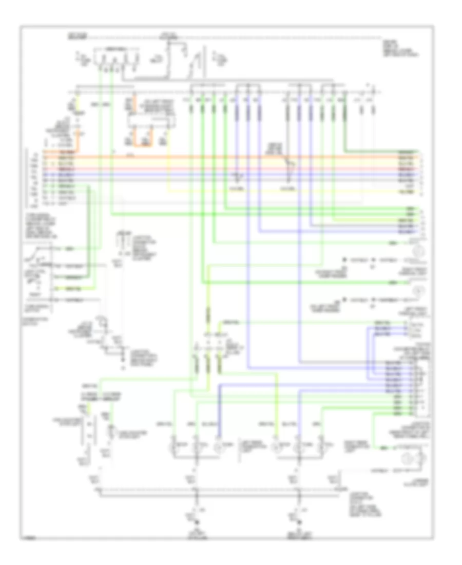 Exterior Lamps Wiring Diagram (1 of 2) for Toyota 4Runner Limited 2003