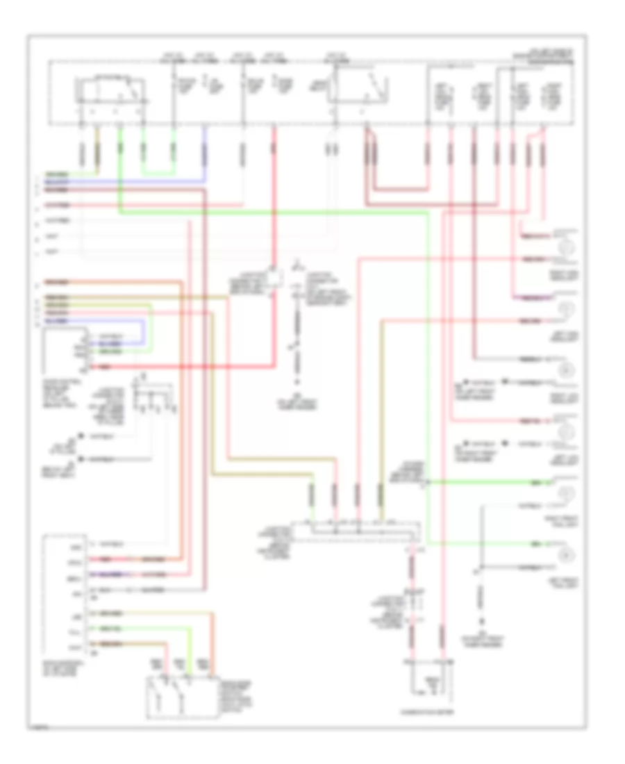 Headlights Wiring Diagram, without DRL (2 of 2) for Toyota 4Runner Limited 2003