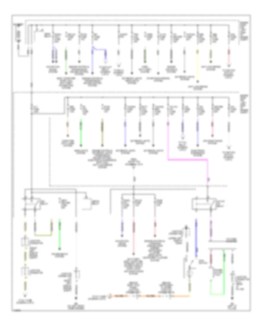 Power Distribution Wiring Diagram 1 of 2 for Toyota 4Runner Limited 2003