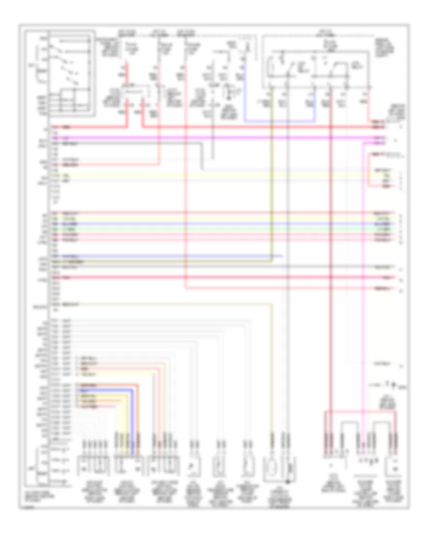 Automatic A C Wiring Diagram 1 of 2 for Toyota Prius 2001