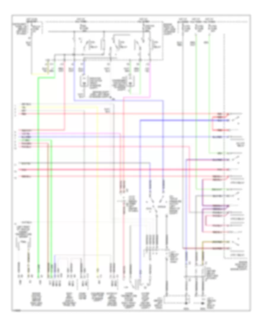 Automatic A C Wiring Diagram 2 of 2 for Toyota Prius 2001