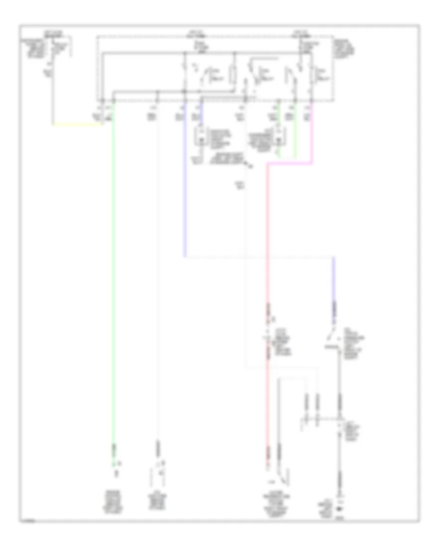 Cooling Fan Wiring Diagram for Toyota Prius 2001