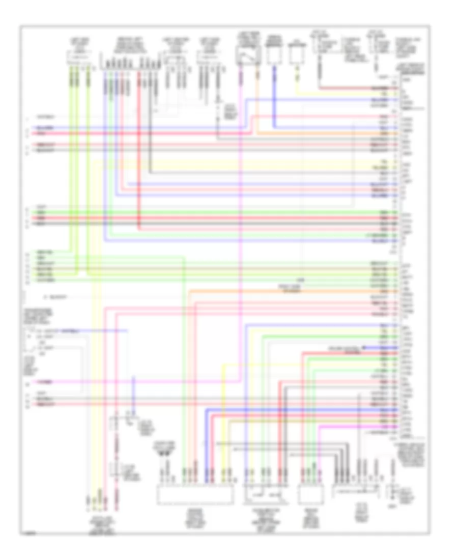 Hybrid System Wiring Diagram 3 of 3 for Toyota Prius 2001