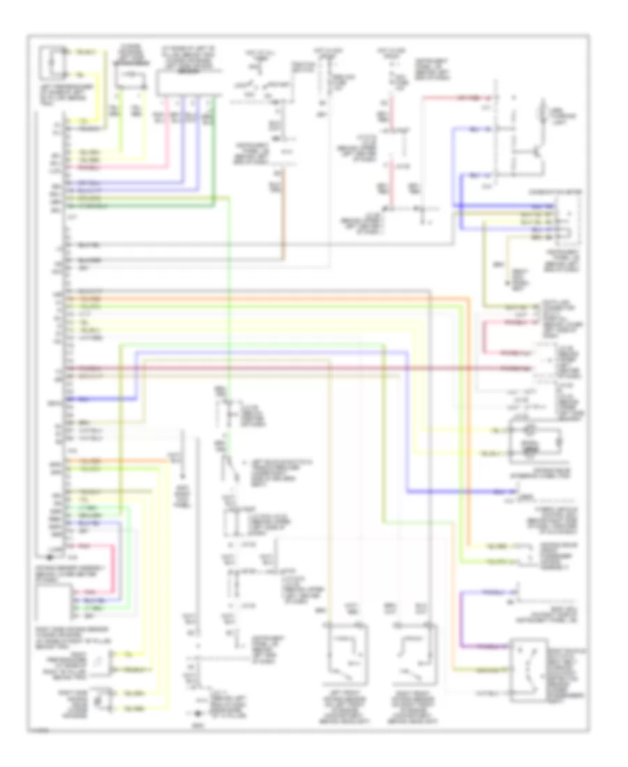 Supplemental Restraint Wiring Diagram for Toyota Prius 2001