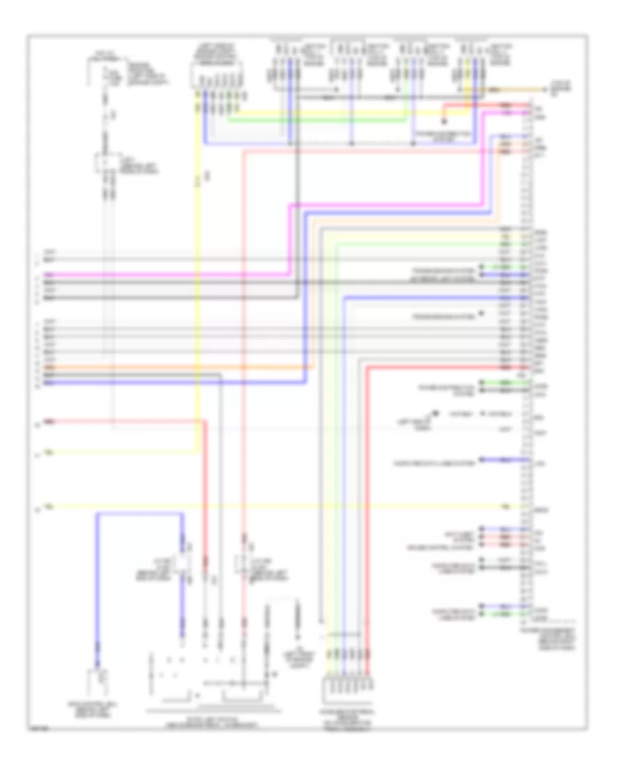 1.8L, Hybrid System Wiring Diagram (6 of 6) for Toyota Prius 2013