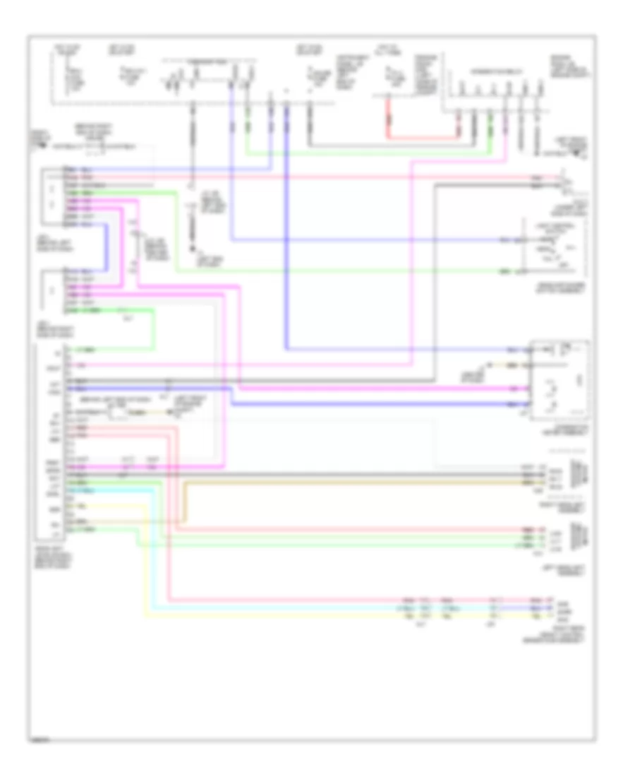Headlamp Beam Adjustment Wiring Diagram for Toyota Prius 2013