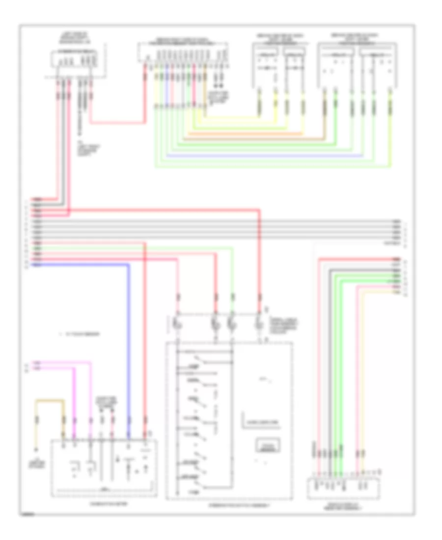 Radio Wiring Diagram, with Navigation, with Built-in Amplifier (2 of 3) for Toyota Prius 2013