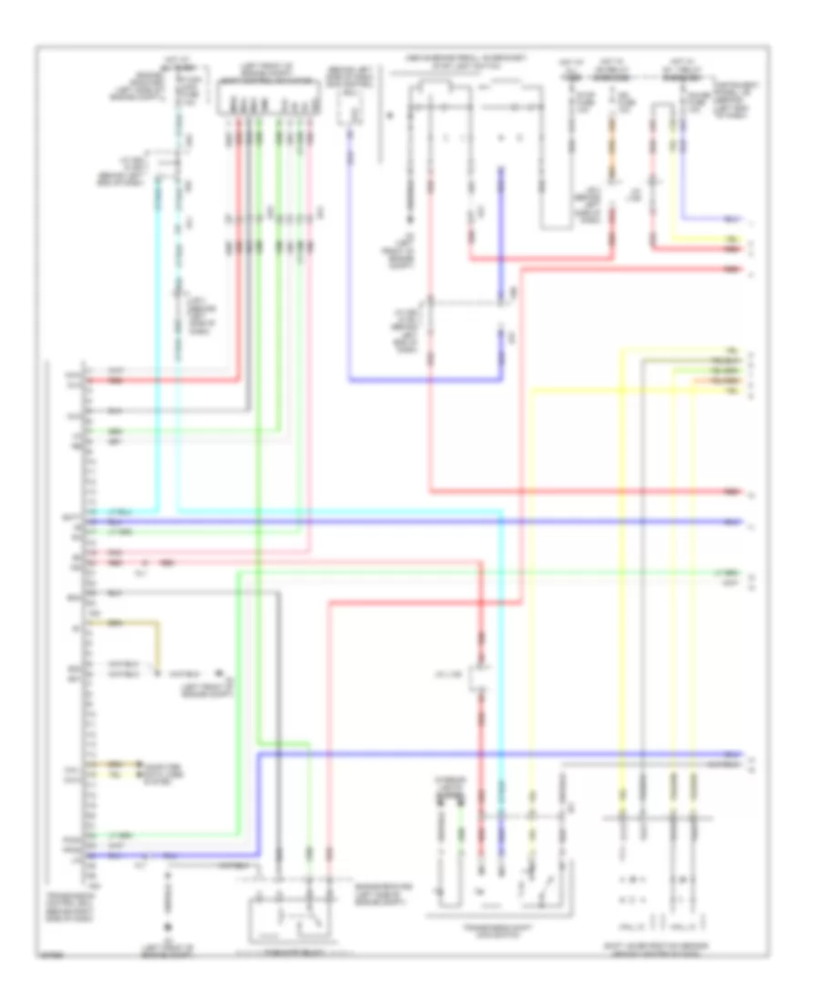 Transmission Wiring Diagram 1 of 2 for Toyota Prius 2013