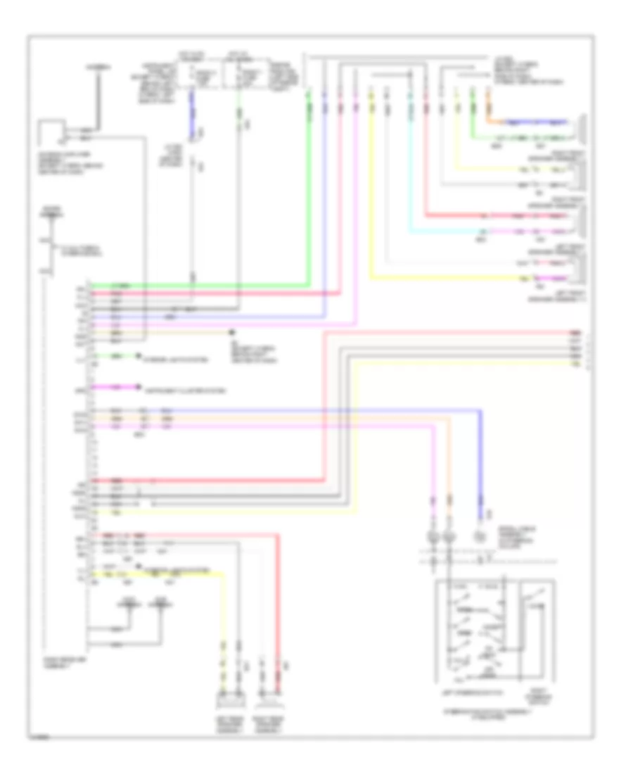 Radio Wiring Diagram without JBL 1 of 2 for Toyota Highlander Hybrid Limited 2011
