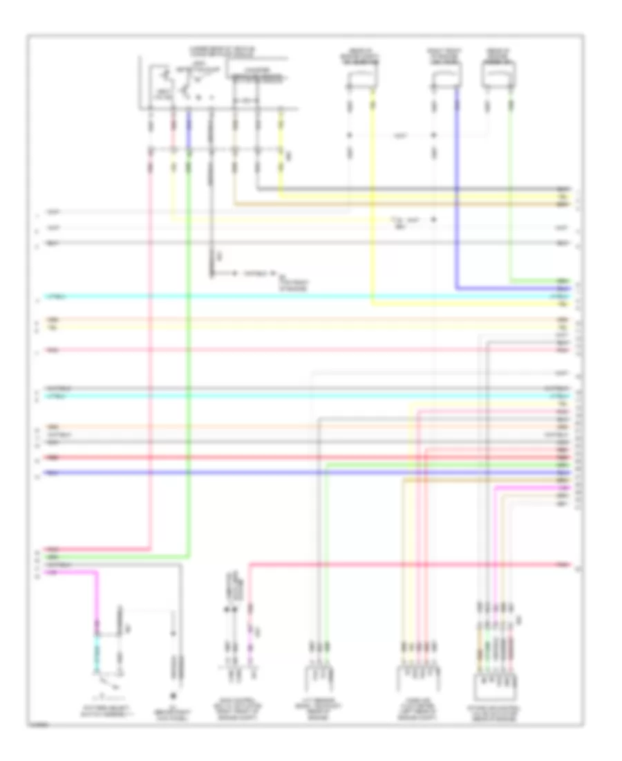 2.7L, Engine Performance Wiring Diagram (4 of 5) for Toyota Highlander Hybrid Limited 2011