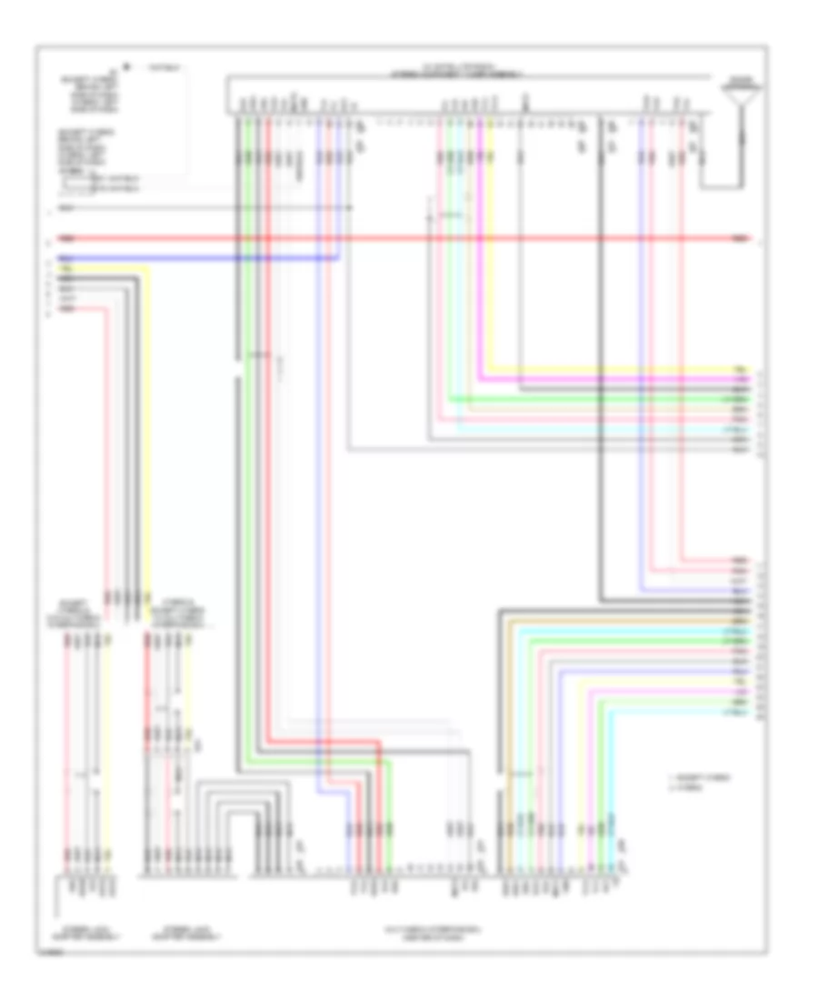 Navigation Wiring Diagram (4 of 5) for Toyota Highlander Hybrid Limited 2011