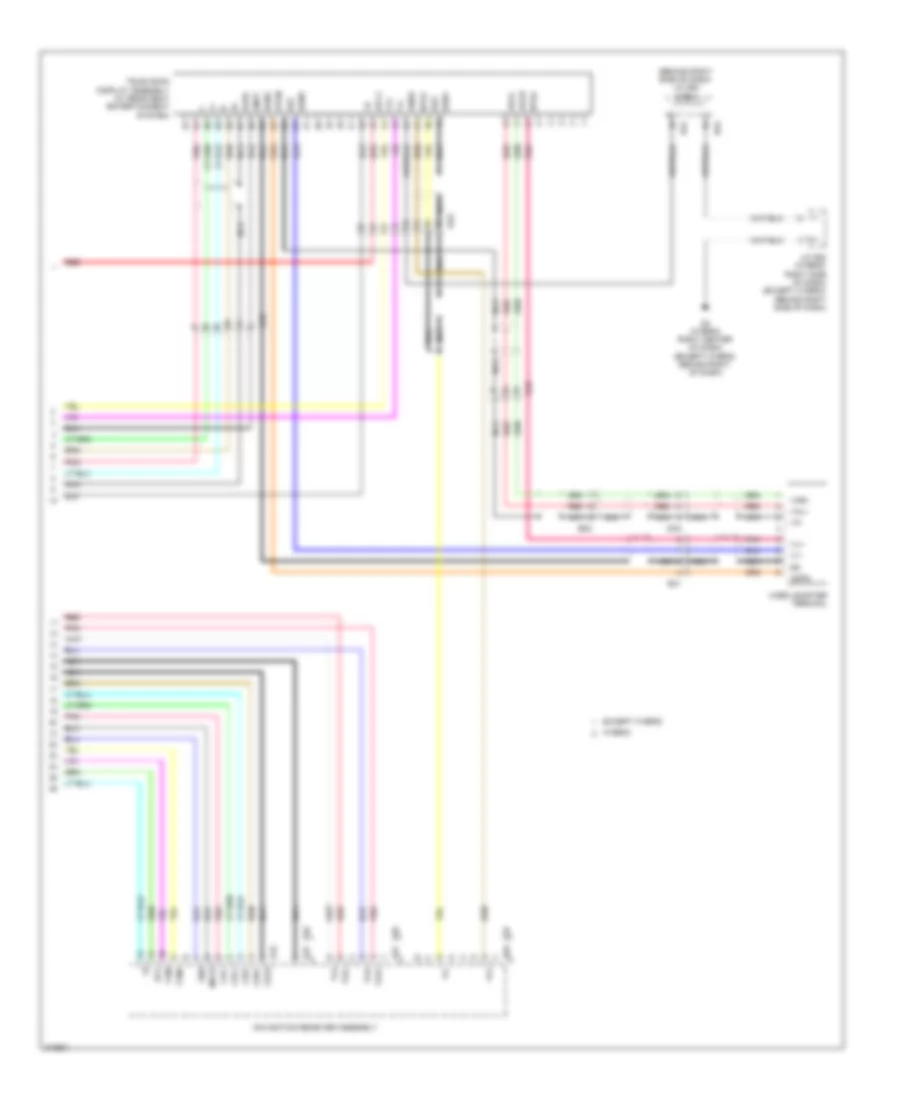 Navigation Wiring Diagram (5 of 5) for Toyota Highlander Hybrid Limited 2011
