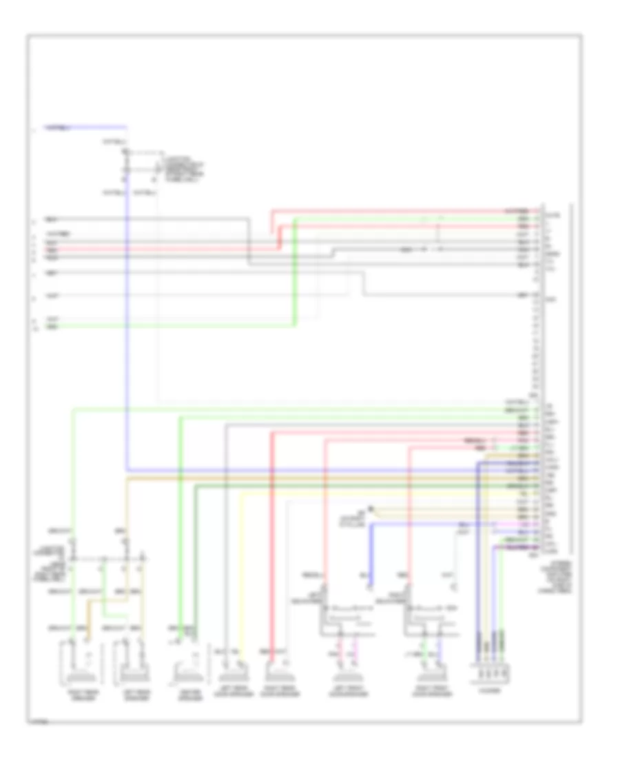 10 Speaker System Wiring Diagram without Navigation 2 of 2 for Toyota 4Runner Limited 2003