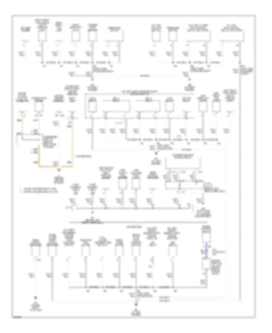 Ground Distribution Wiring Diagram 1 of 3 for Toyota Camry Solara SE 2005