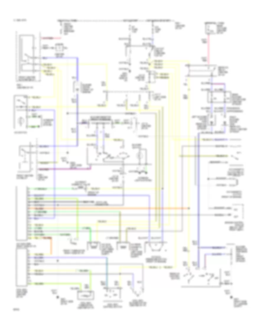 2 4L A C Wiring Diagram for Toyota Previa DX 1994
