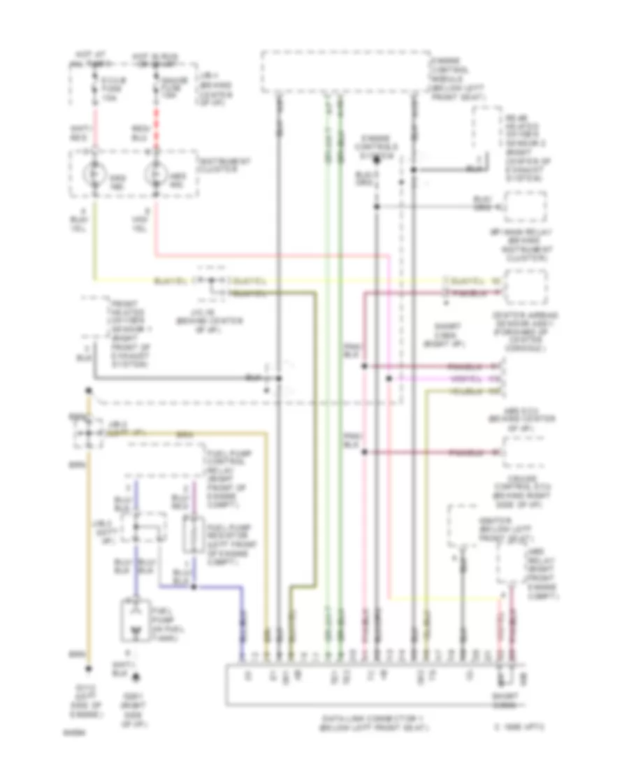 2 4L SC Data Link Connector Wiring Diagram for Toyota Previa DX 1994