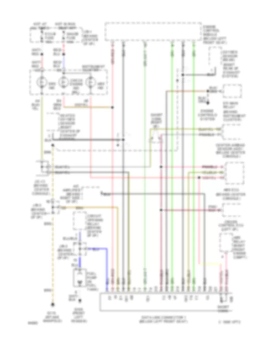 2 4L Data Link Connector Wiring Diagram for Toyota Previa DX 1994