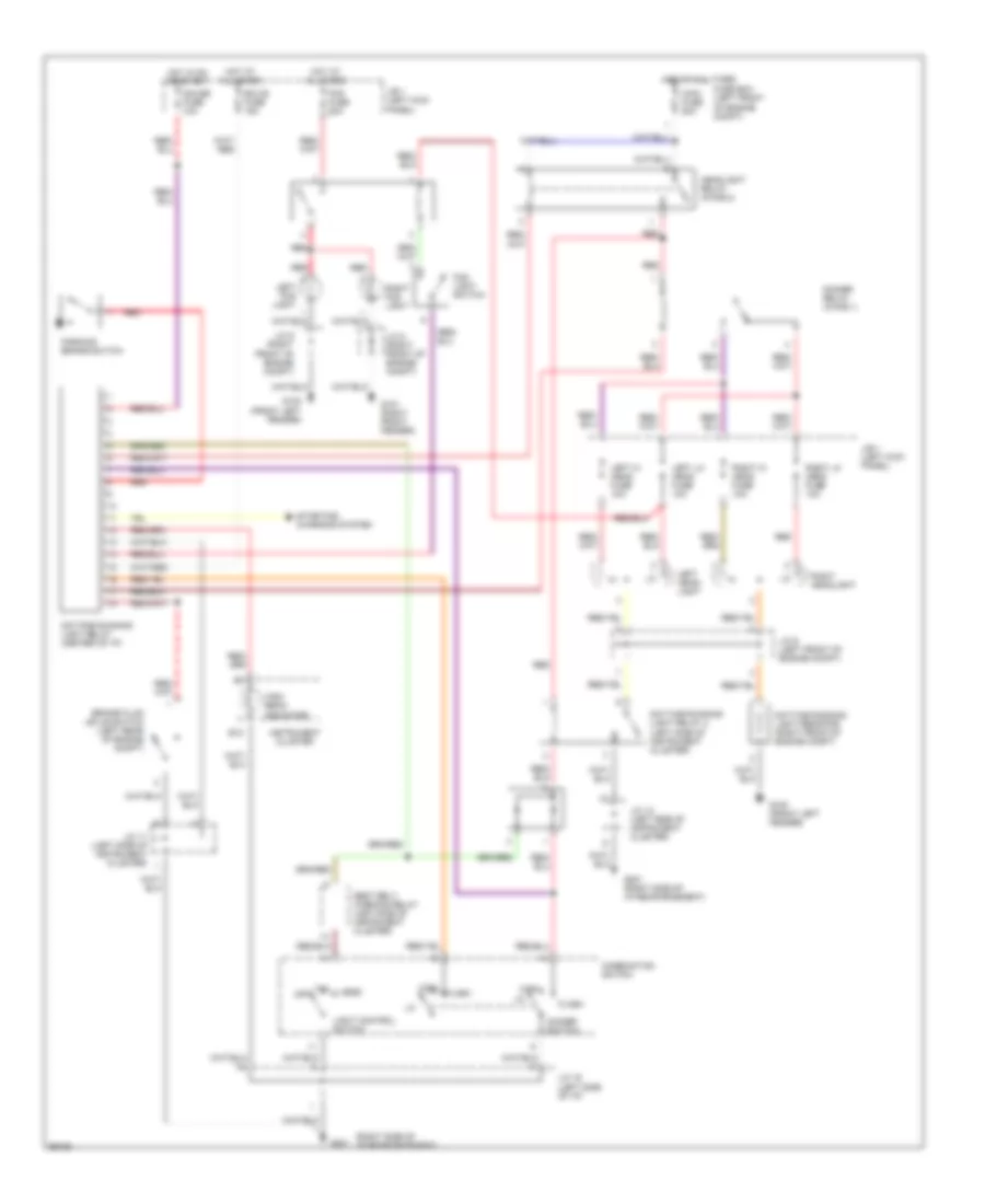 Headlight Wiring Diagram with DRL for Toyota Previa DX 1994